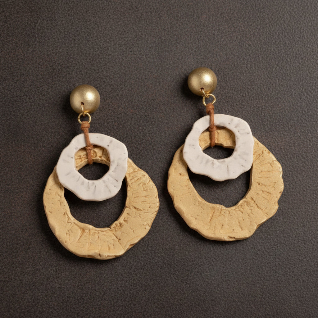 Unbound Sculptural Earrings representing the ZoharasVogue Sculptural Statements edit