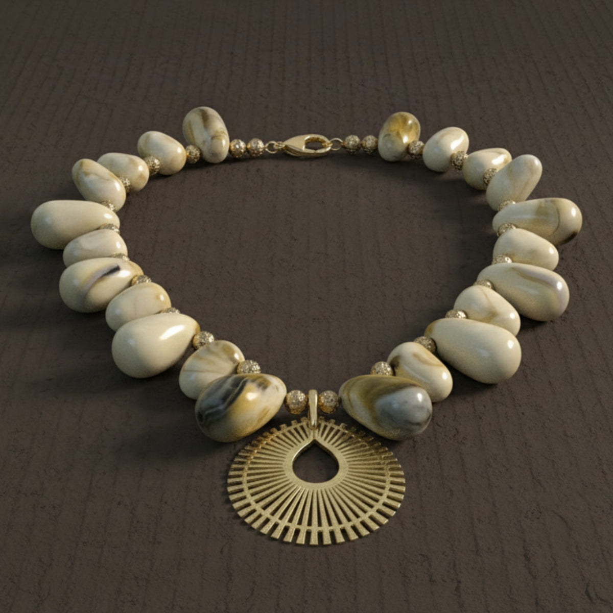 Solaya Sunburst Shell Necklace - ZOHARAS VOGUE