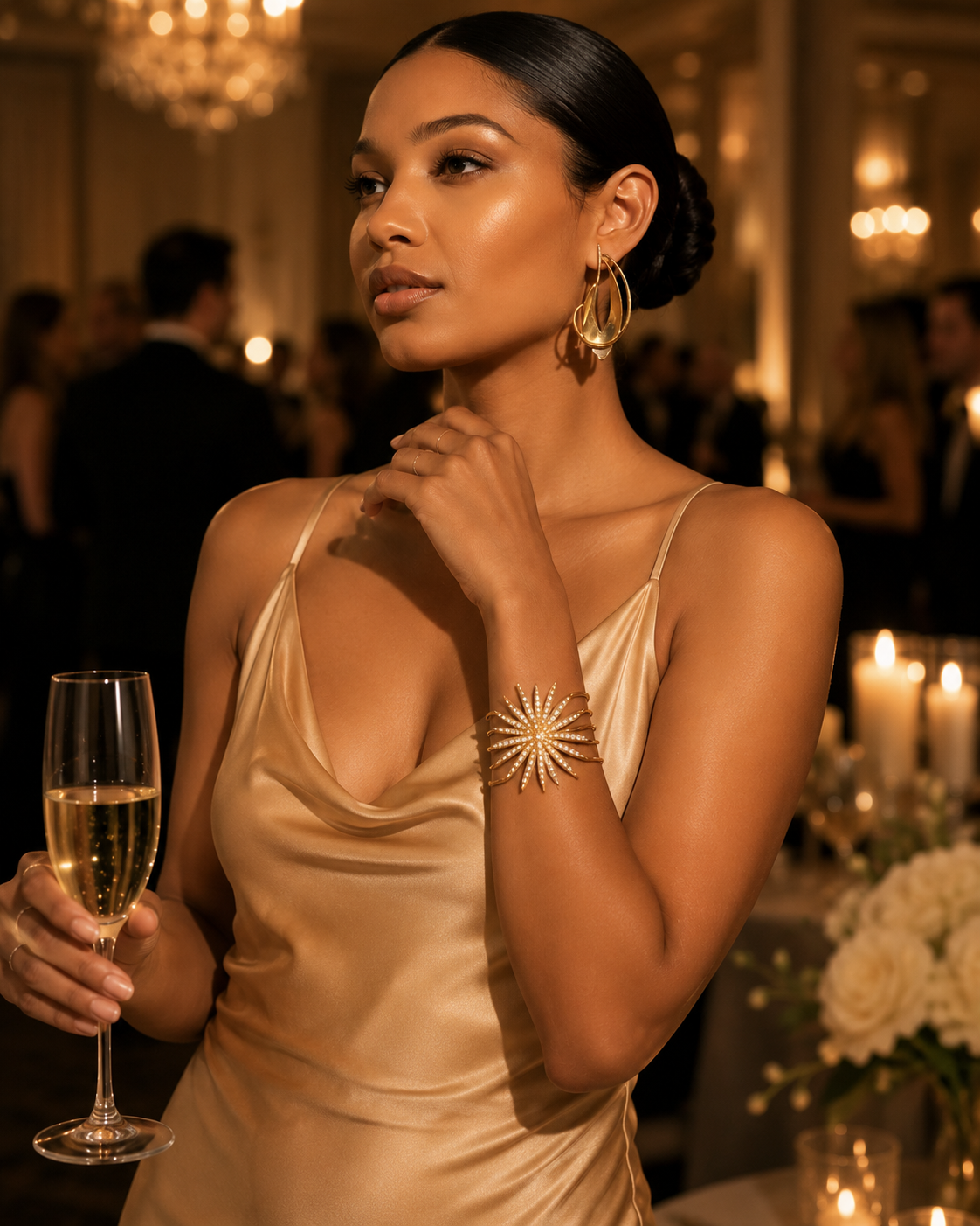Aurelia_Hoop_Earrings_ZoharasVogue Gold earrings on a white background_ZoharasVogue
