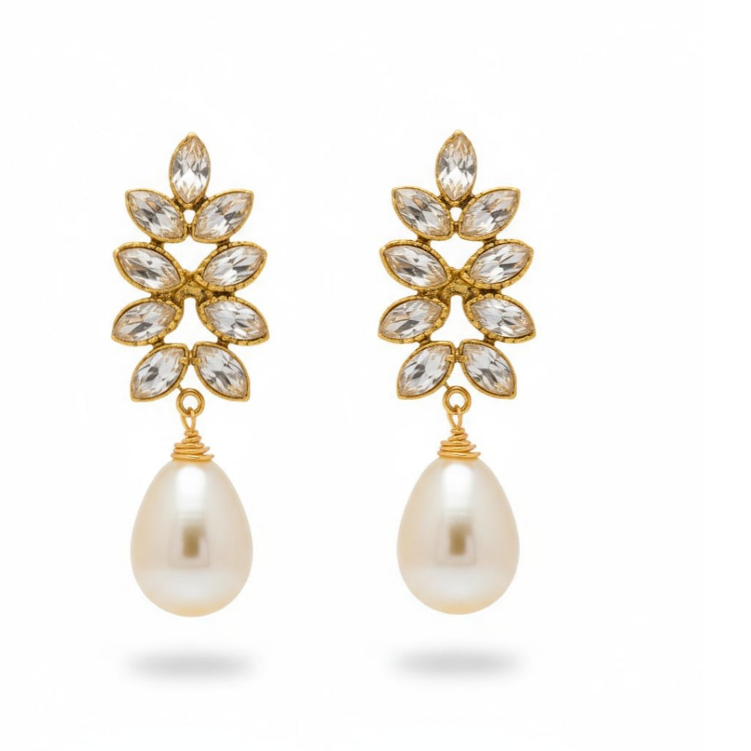 Aurelia Pearl Drop Earrings