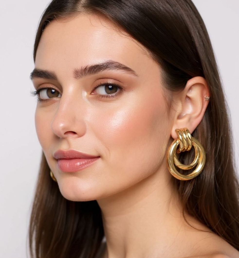 Aurora Gleam Gold Earrings