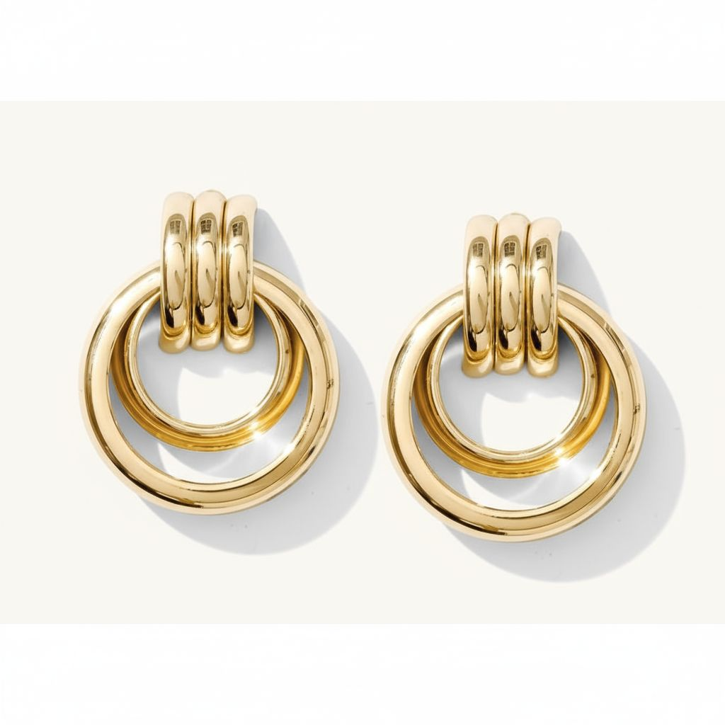 Aurora Gleam Gold Earrings