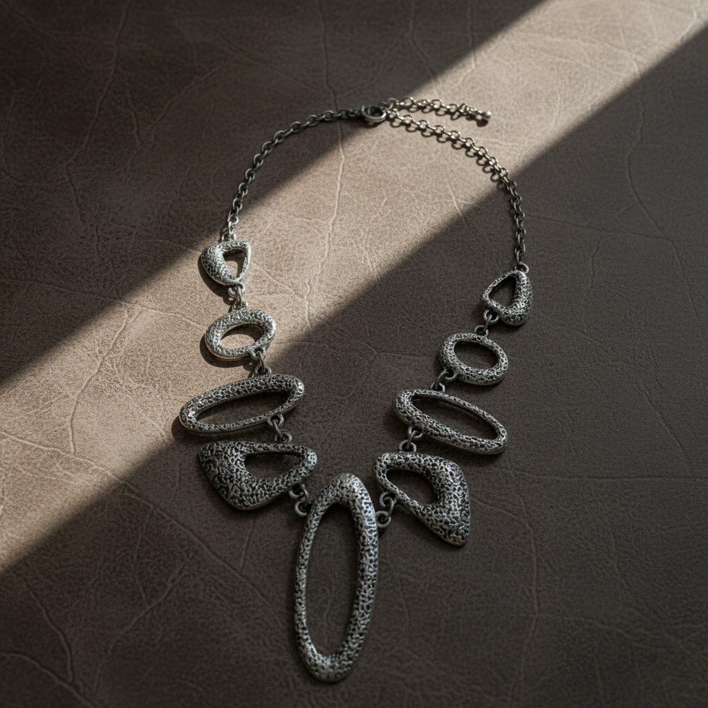 Boho Silver Hoop Necklace - ZOHARAS VOGUE