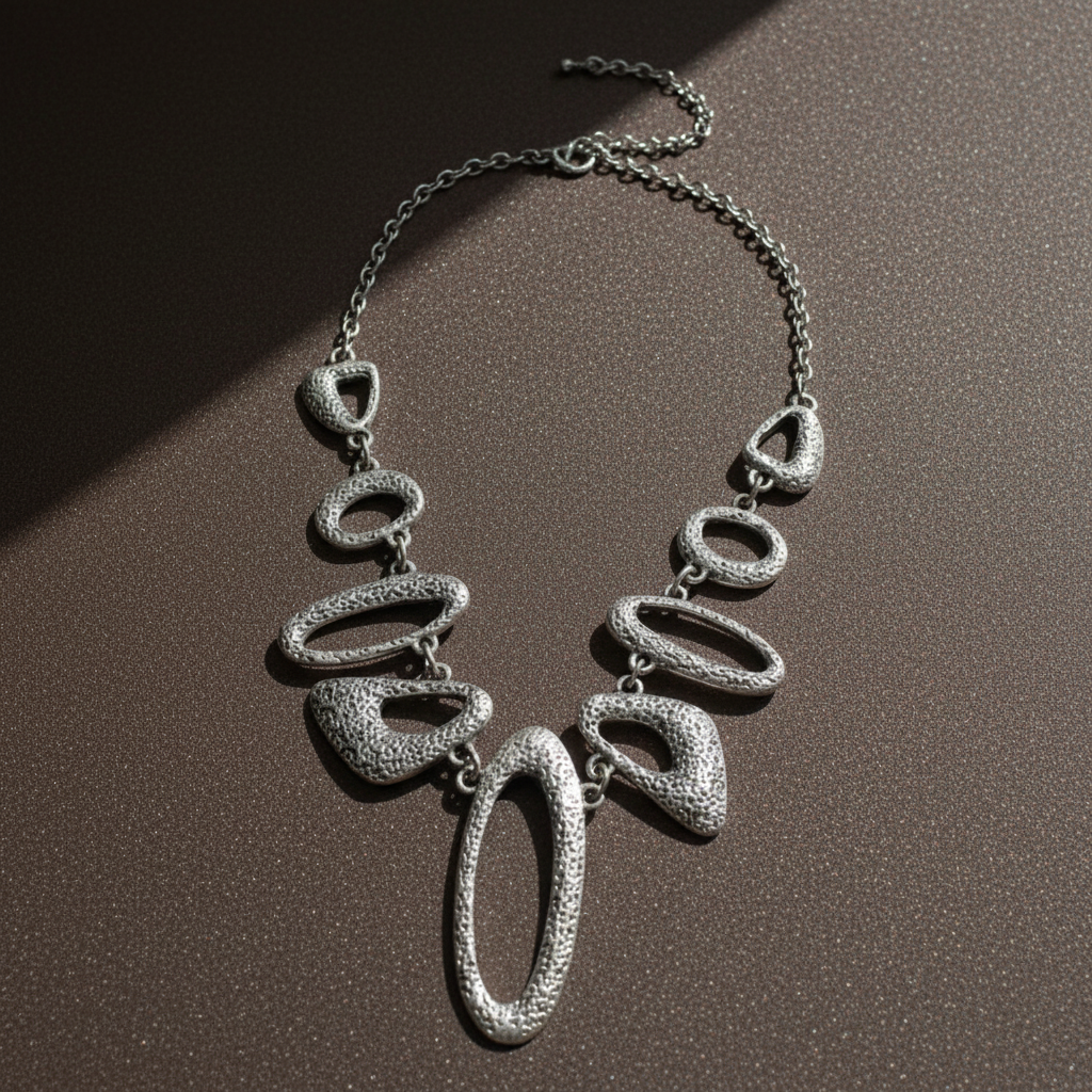 Boho Silver Hoop Necklace - ZOHARAS VOGUE
