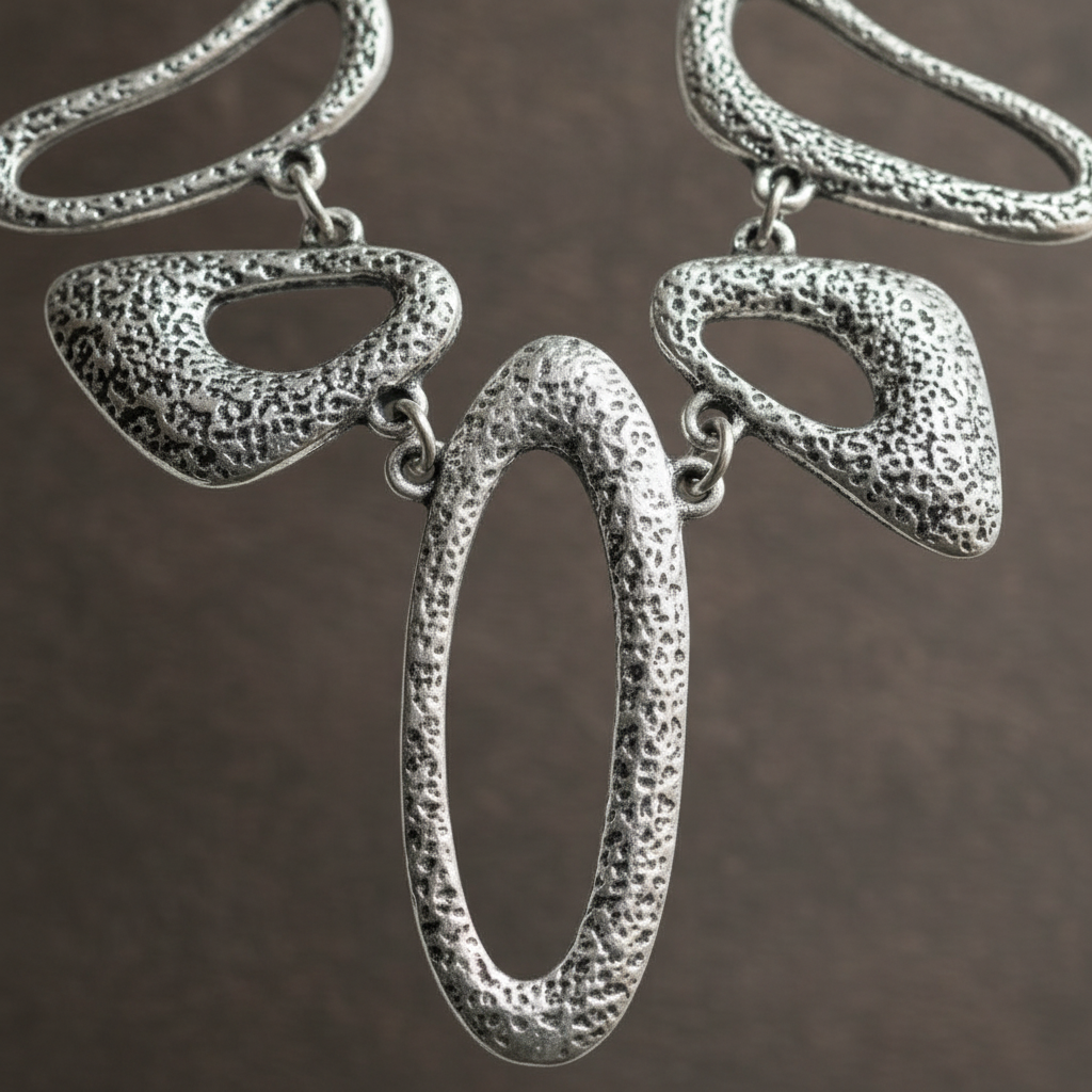 Boho Silver Hoop Sratement Necklace - ZOHARAS VOGUE