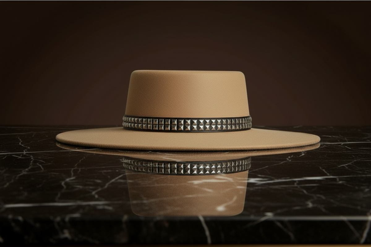 Fedora hat against a dark background