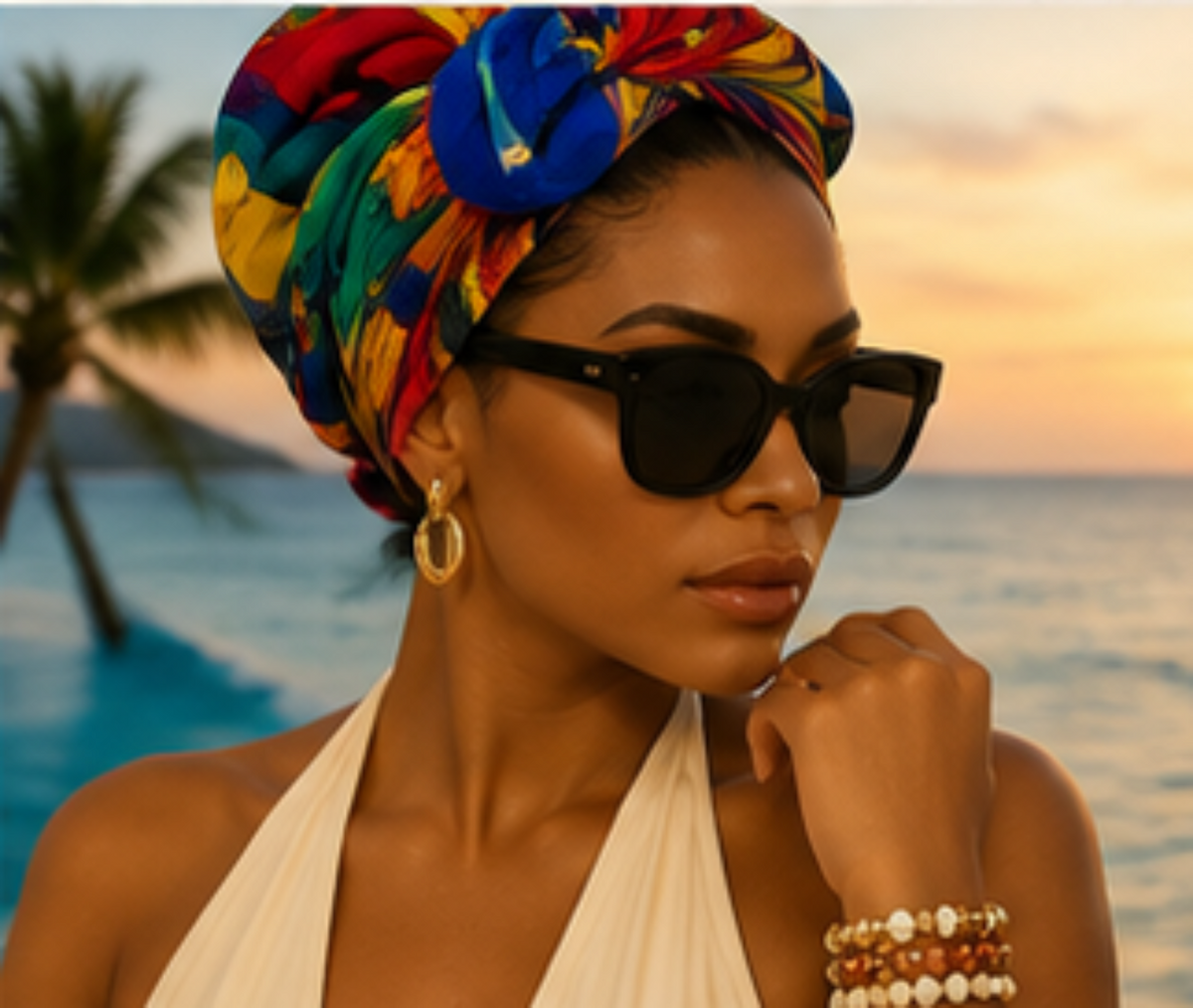 Golden Ember Layered Bracelet Stack