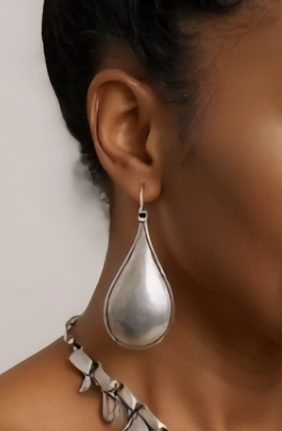 Liquid Metal Drops Earrings