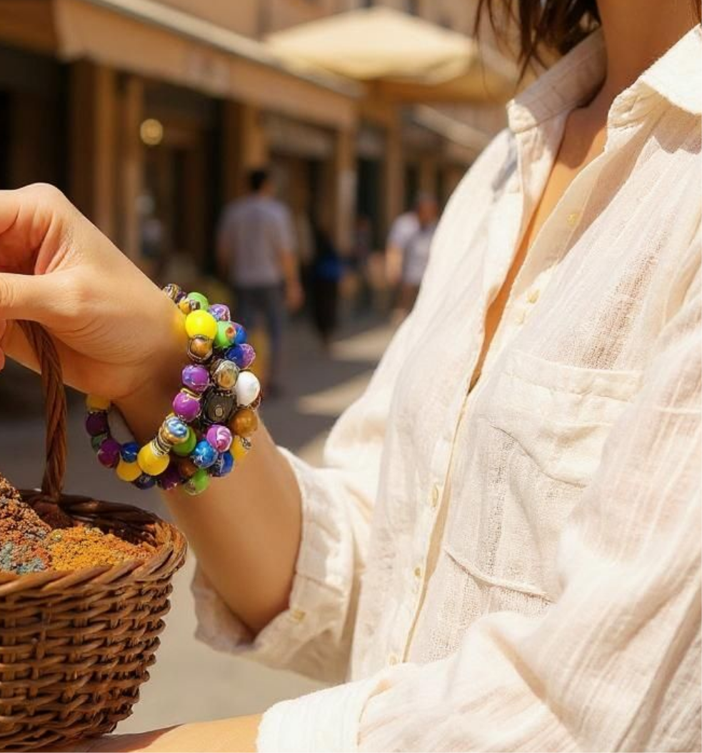 ColorMuse Beaded Stack Bracelet Jewelry By BDK (Faire)