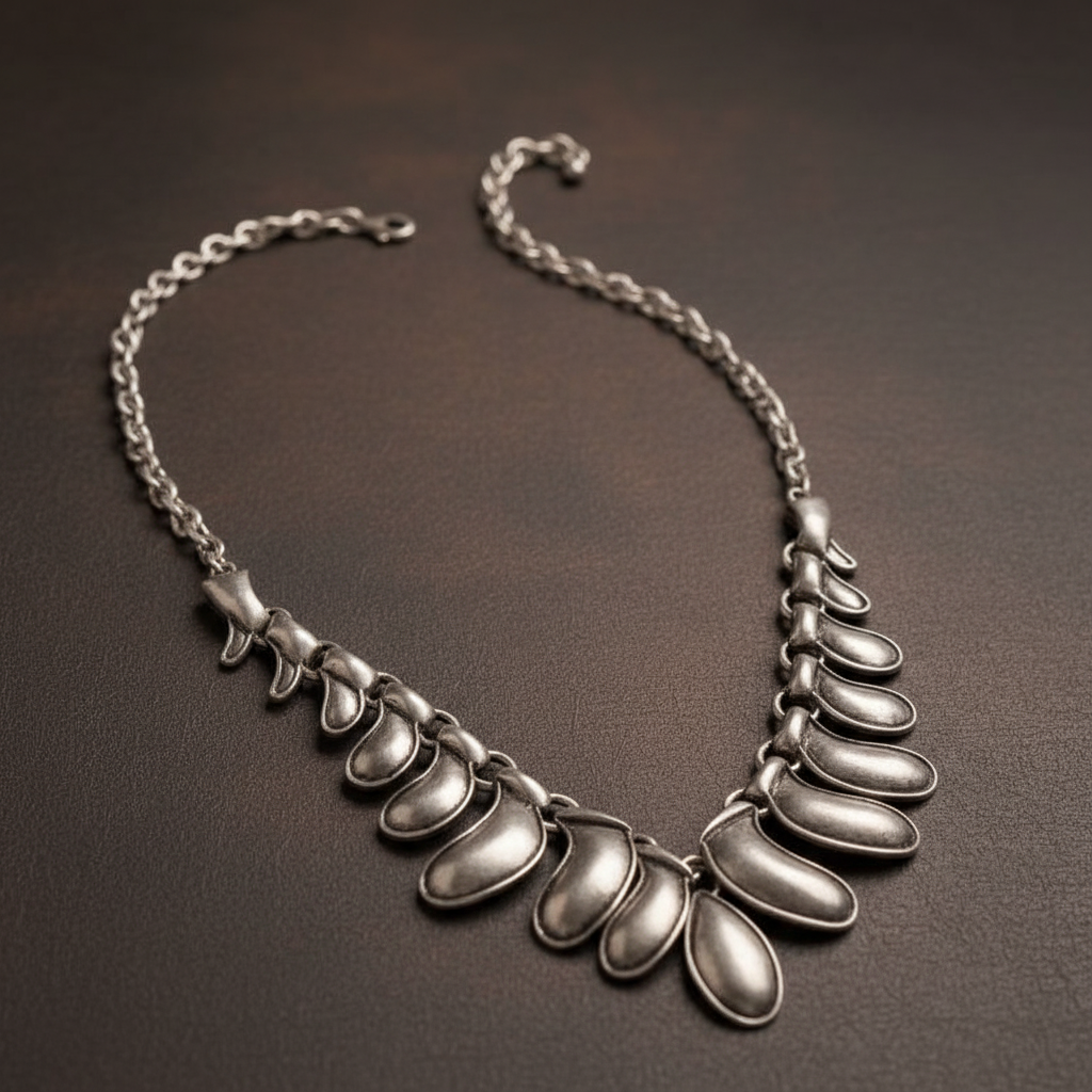 Liquid Metal Drops Necklace - ZOHARAS VOGUE
