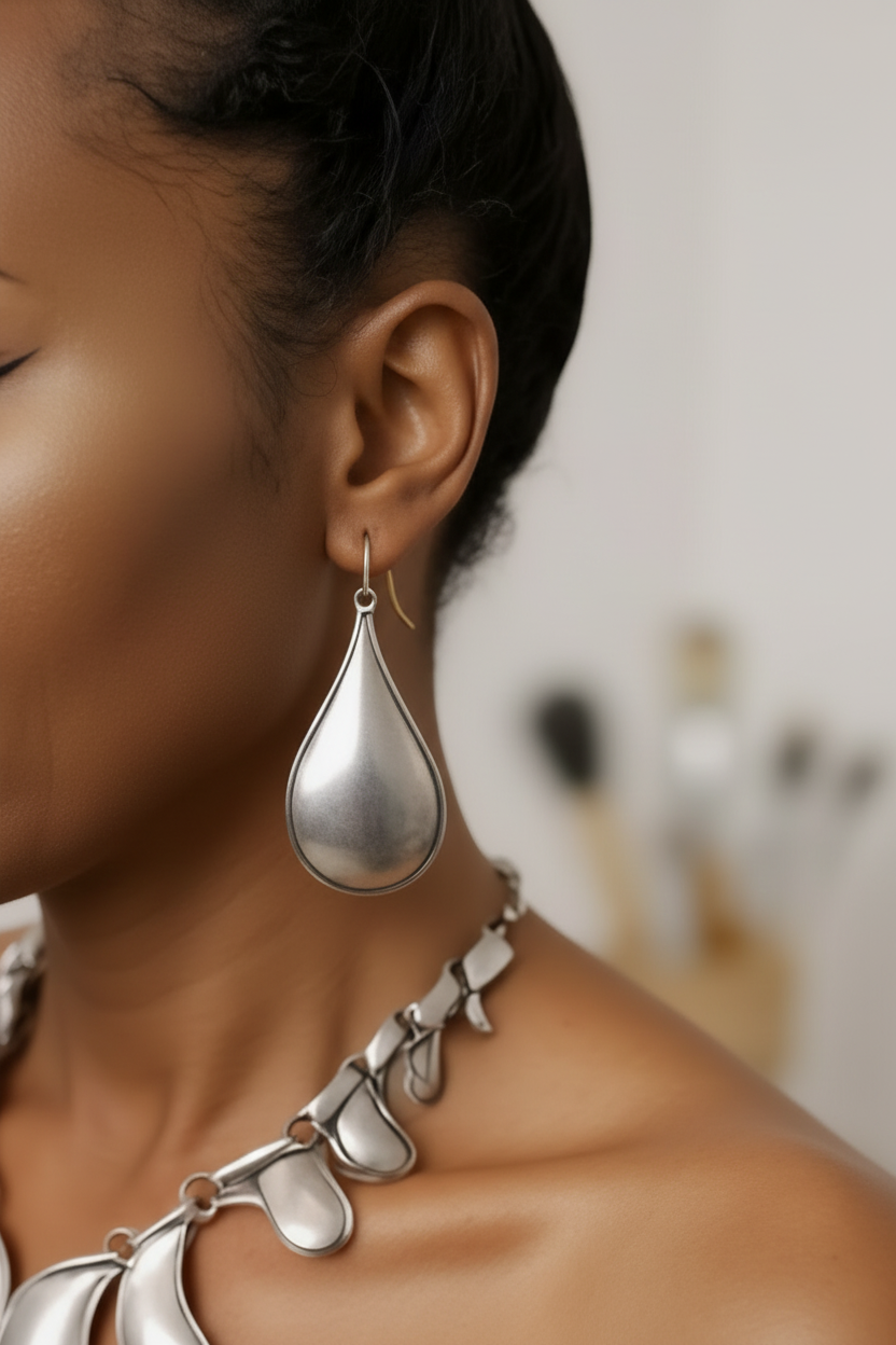 Liquid Metal Drops Earrings - ZOHARAS VOGUE