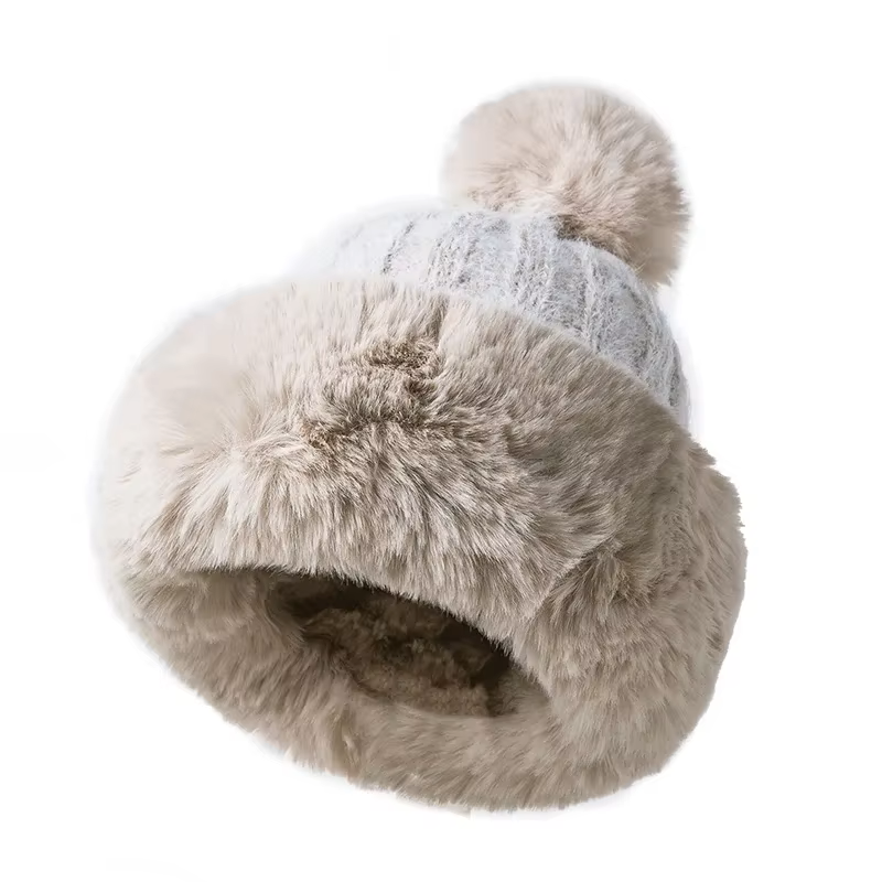 Lola's Cozy Pom-Pom Beanie