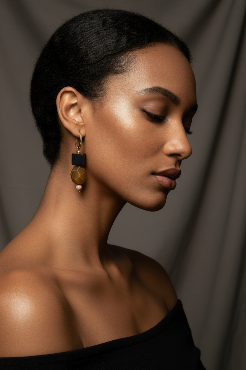Midnight Crystal Drop Earrings - ZOHARAS VOGUE