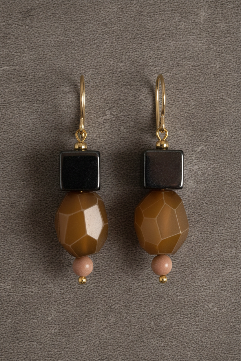 Midnight Crystal Drop Earrings - ZOHARAS VOGUE