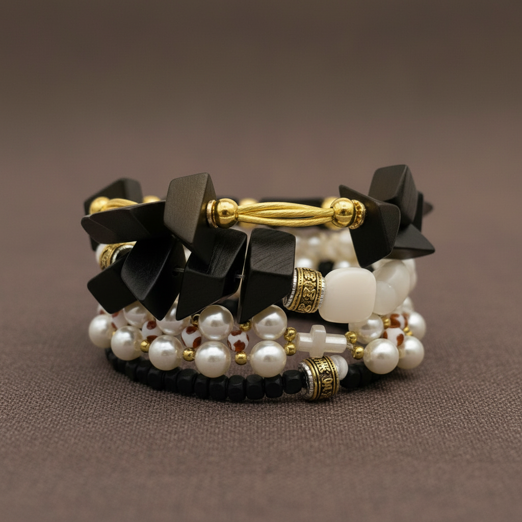 Obsidian Empress Stack Bracelets - ZOHARAS VOGUE