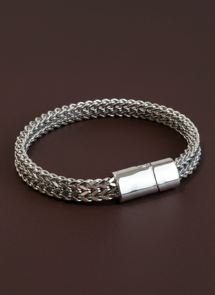 Orion Steel Woven Bracelet