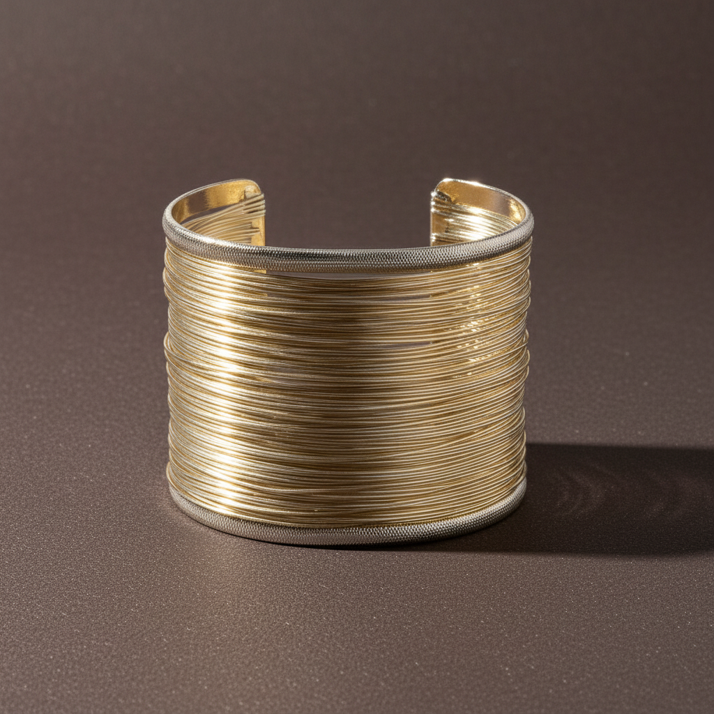 Gold cuff bracelet on a white background_ZoharasVogue