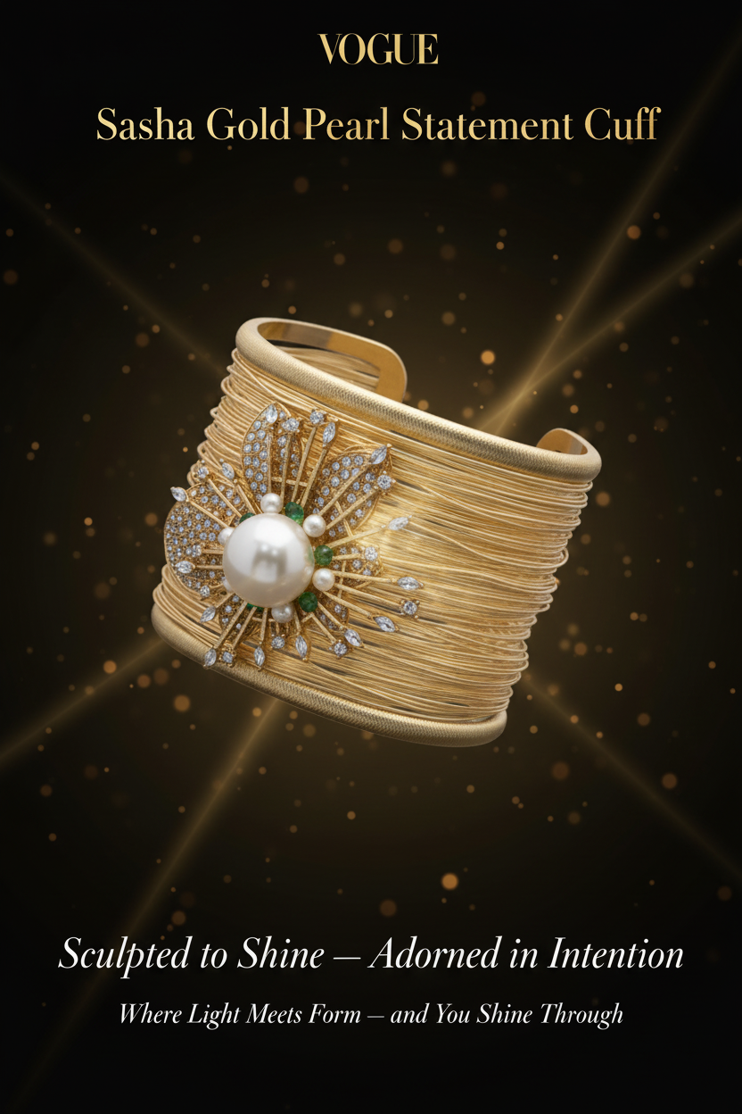 Sasha Gold Statement Cuff - ZOHARAS VOGUE