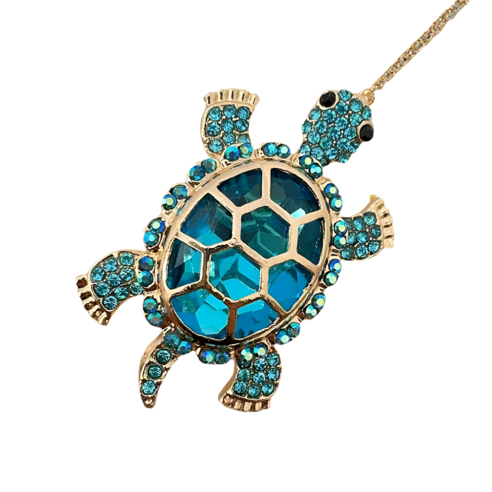 Sea Turtle Crystal Brooch DSERs