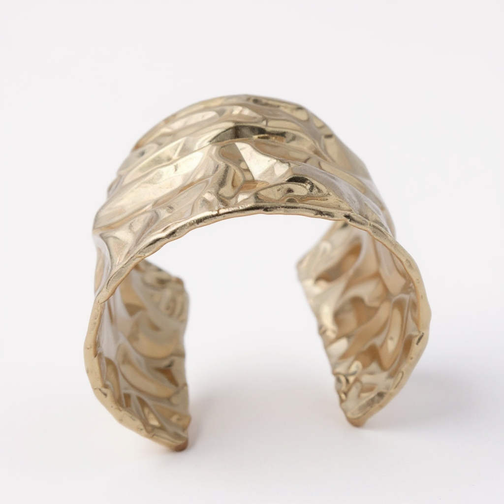 Solara Hammered Gold Cuff