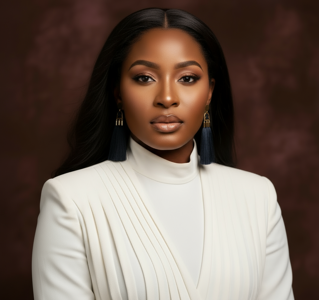 Close-up of Soli & Sun Midnight Current Earrings showing brass arc and black feather details.