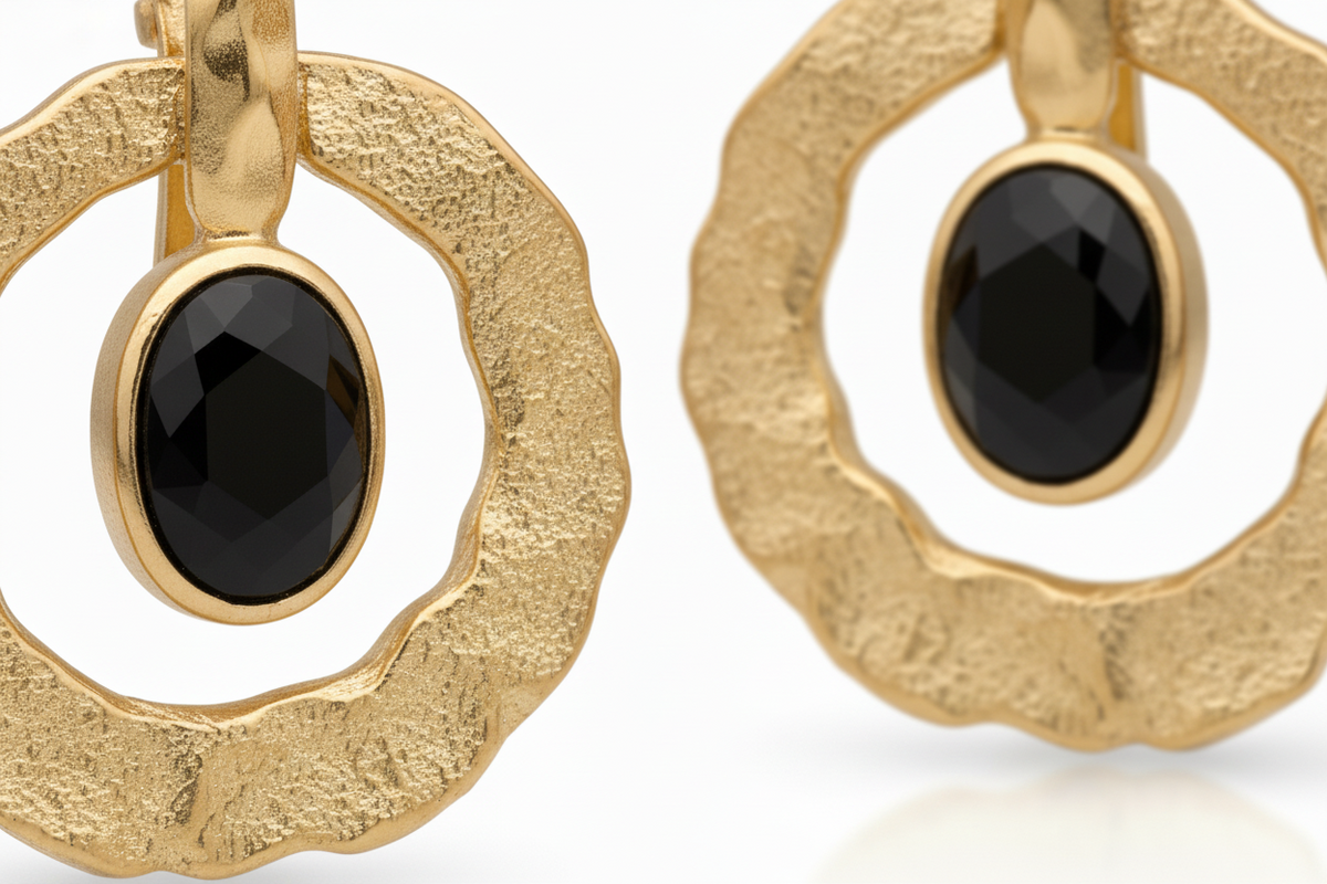 The Noir Halo Earrings - ZOHARAS VOGUE