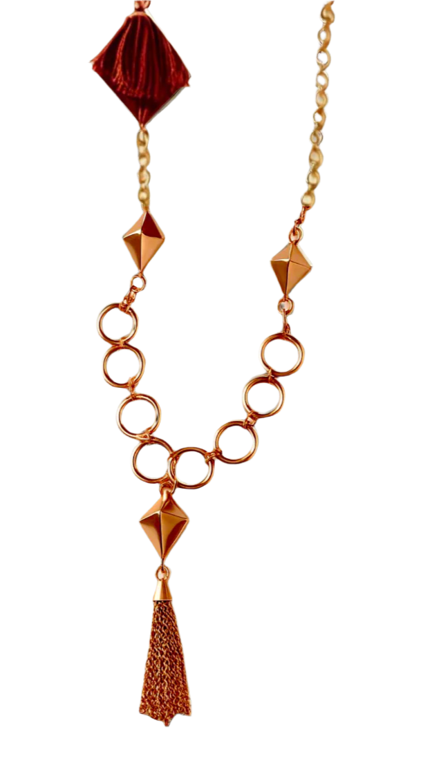 Twists Geometric Pendant Necklace Zenzil Wholesaler