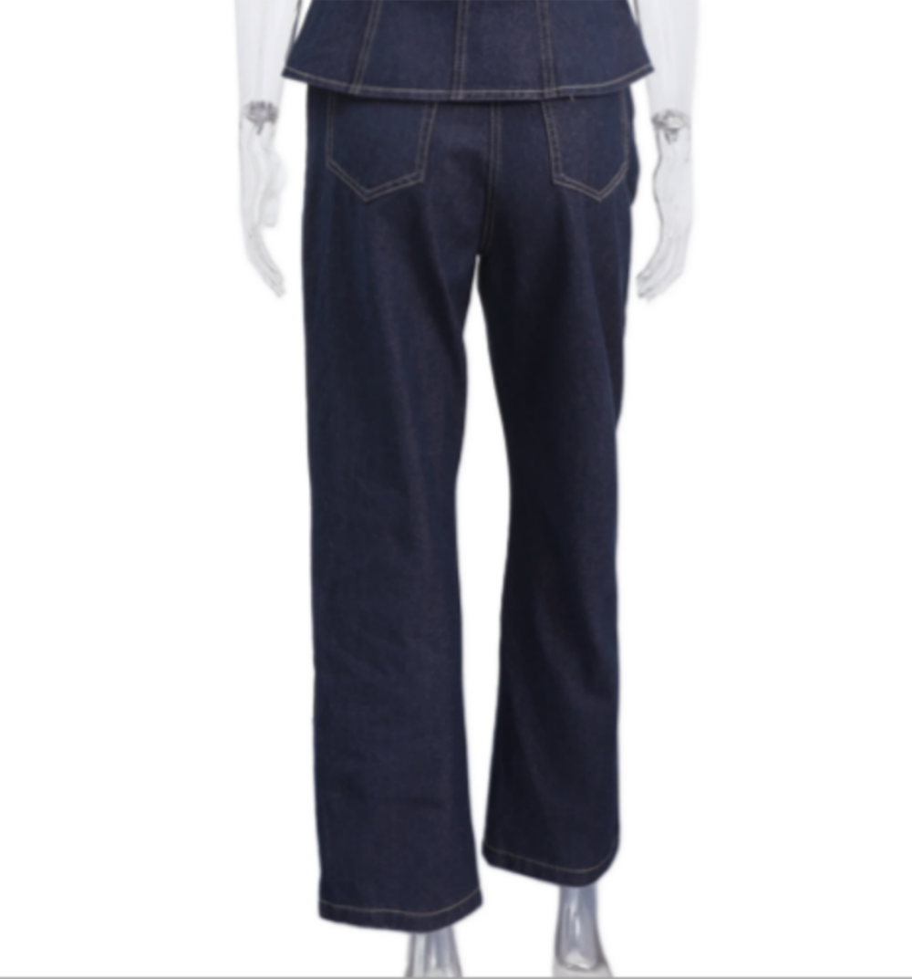 Urban Edge Denim Pant Set