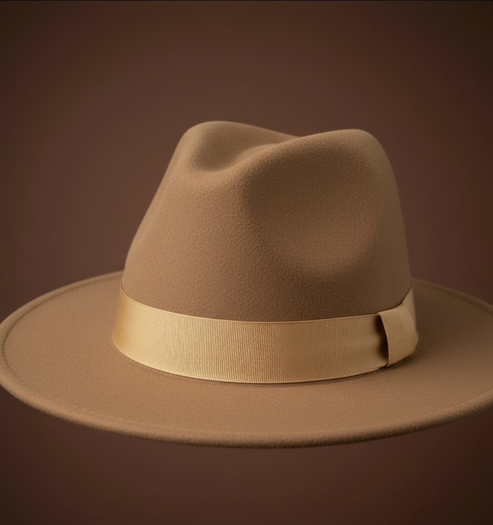 ZoharasVogue Fedora hat on display 