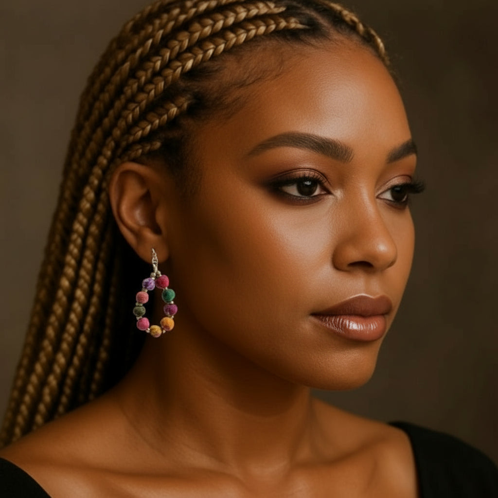 Mosaic Chic Teardrop Earrings