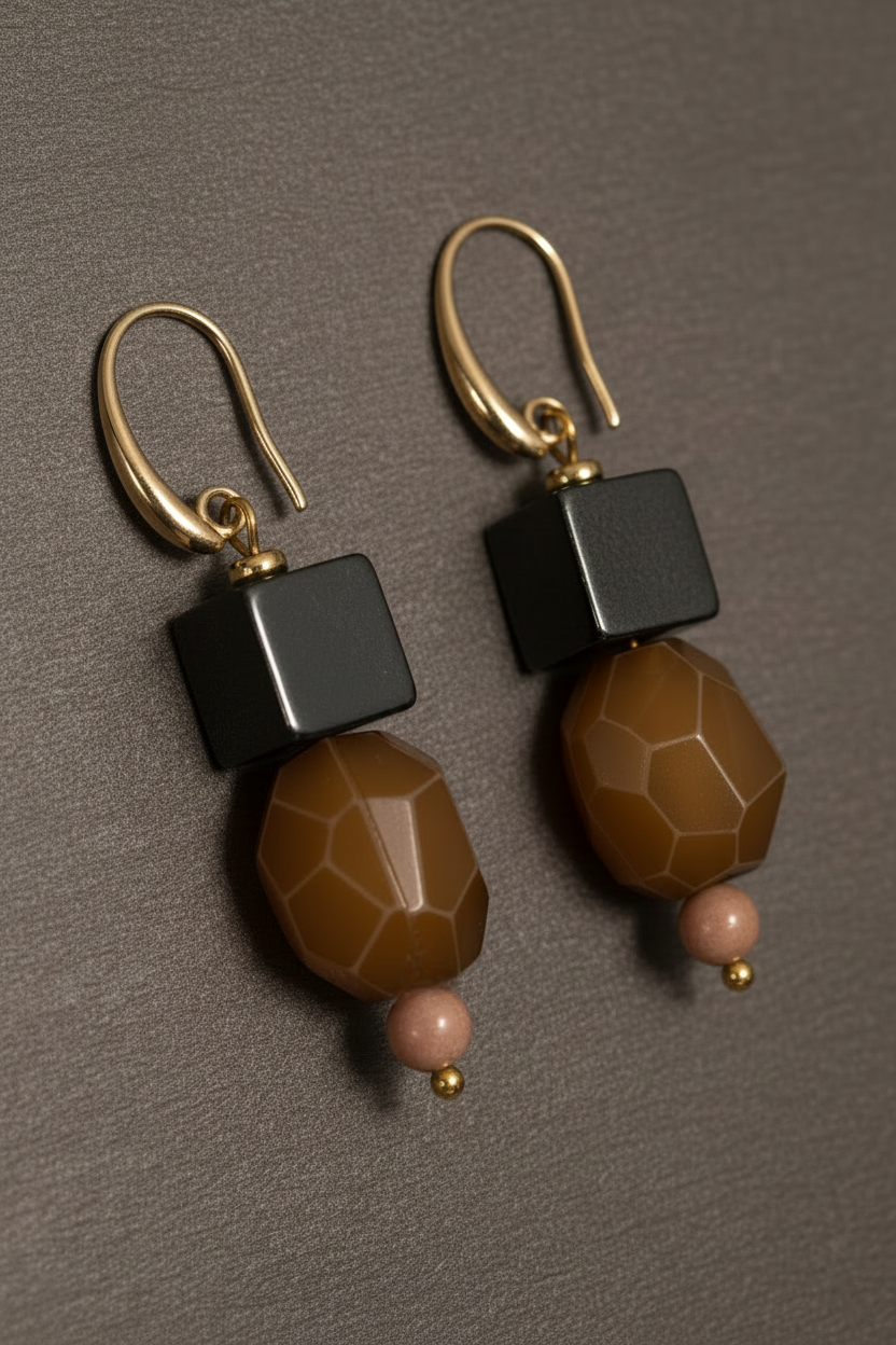 Midnight Crystal Drop Earrings - ZOHARAS VOGUE