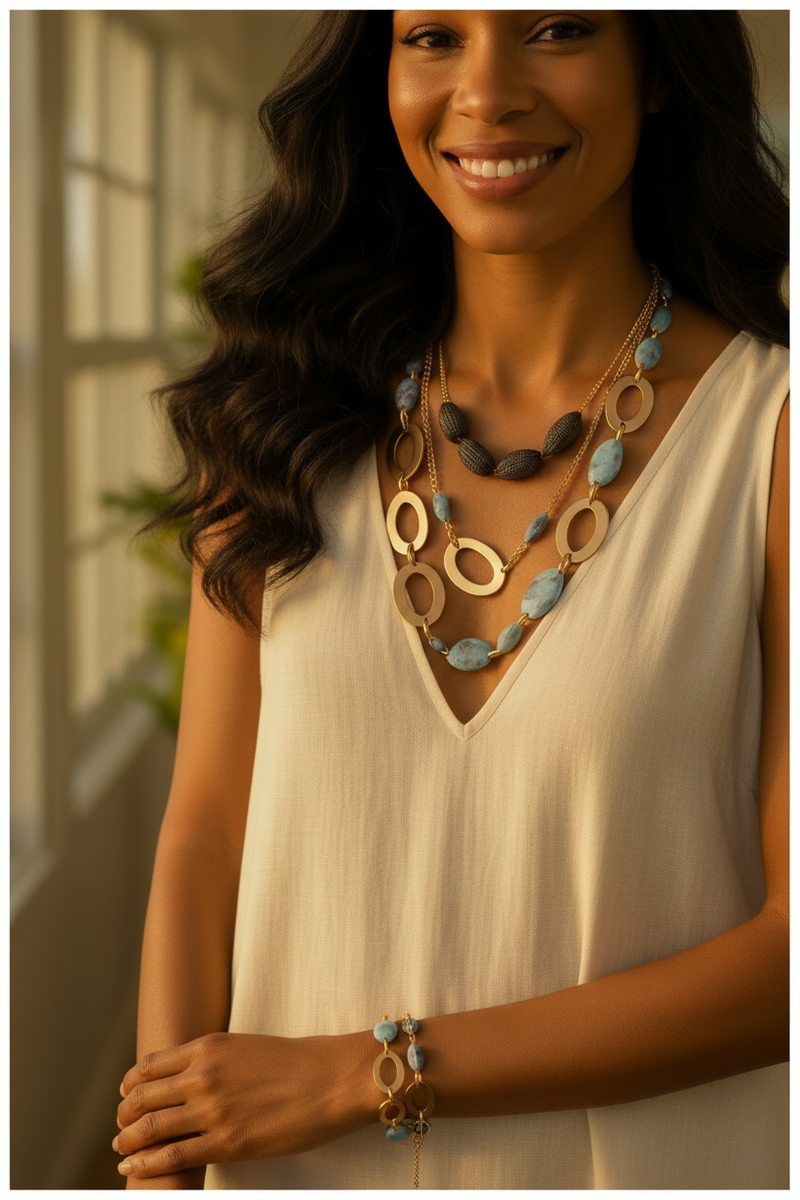 Ocean Ember Luxe Necklace - ZOHARAS VOGUE