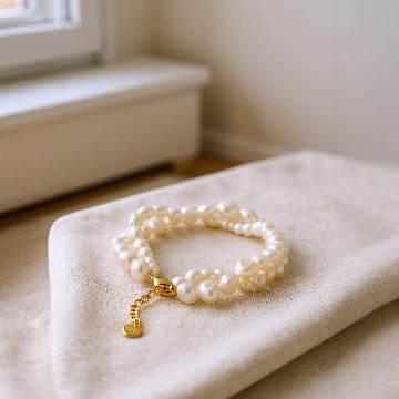 White Rice Pearl Bracelet ZoharasVogue Fashion Collection