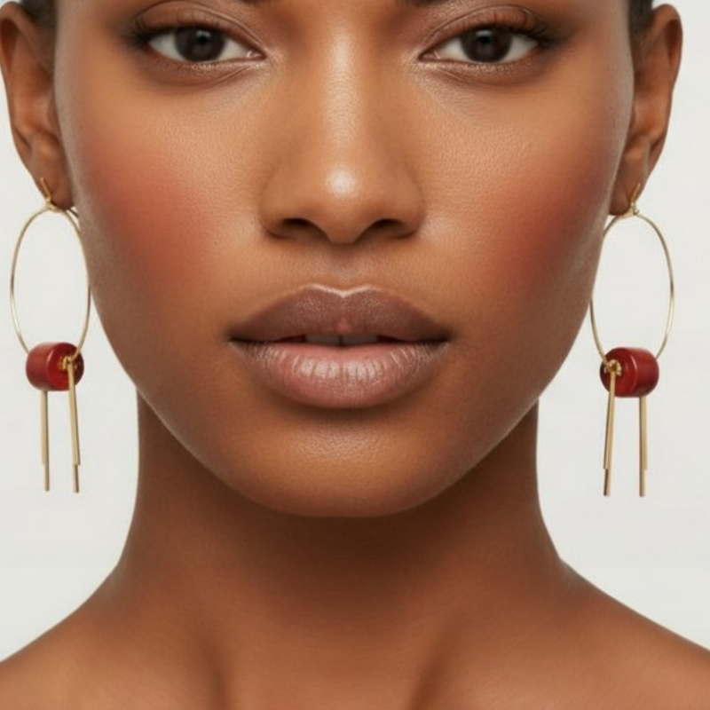 Elena Hoops Earrings - ZOHARAS VOGUE