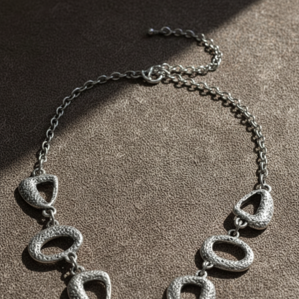 Boho Silver Hoop Necklace - ZOHARAS VOGUE