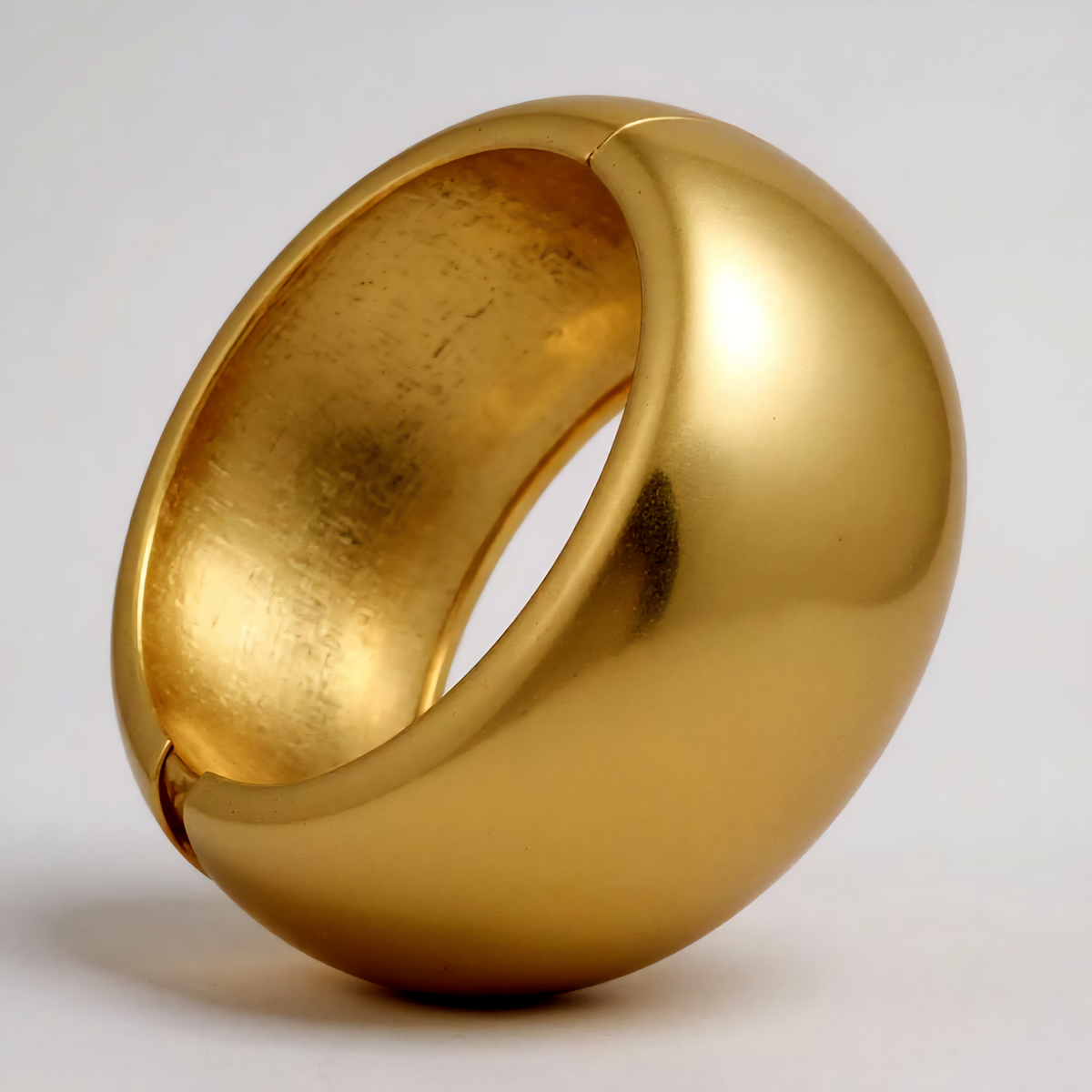 Gold wide chunky bangle wide bracelet by ZoharasVogue 