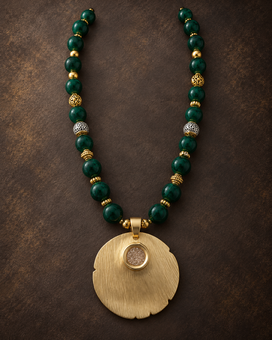 Zafira Verdant Medallion Necklace - ZOHARAS VOGUE