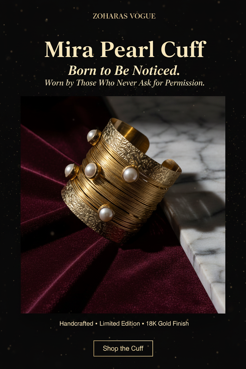 Mira Pearl Cuff - ZOHARAS VOGUE