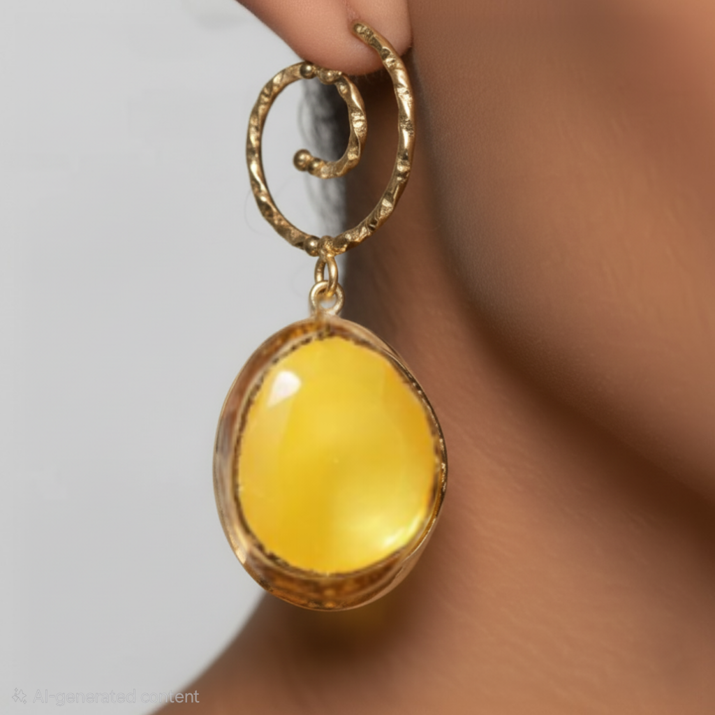 Chaya Spiral Eye Earrings - ZOHARAS VOGUE