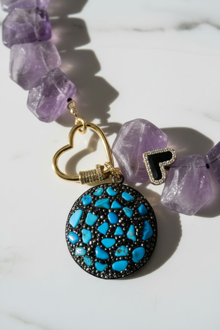 Violet Muse Statement Necklace