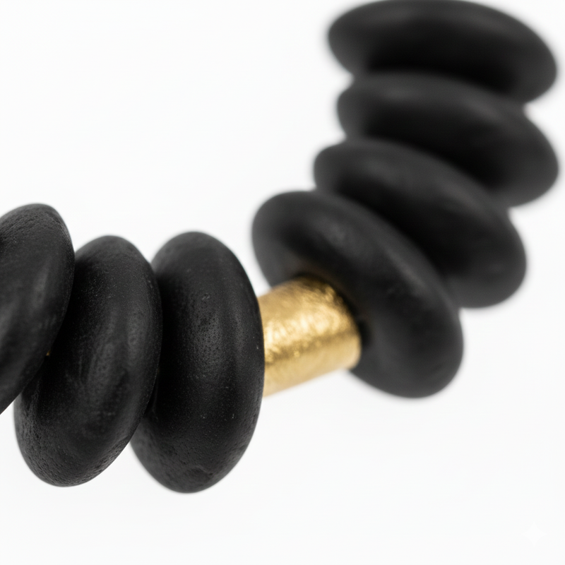 Obsidian Rhythm Hoops - ZOHARAS VOGUE