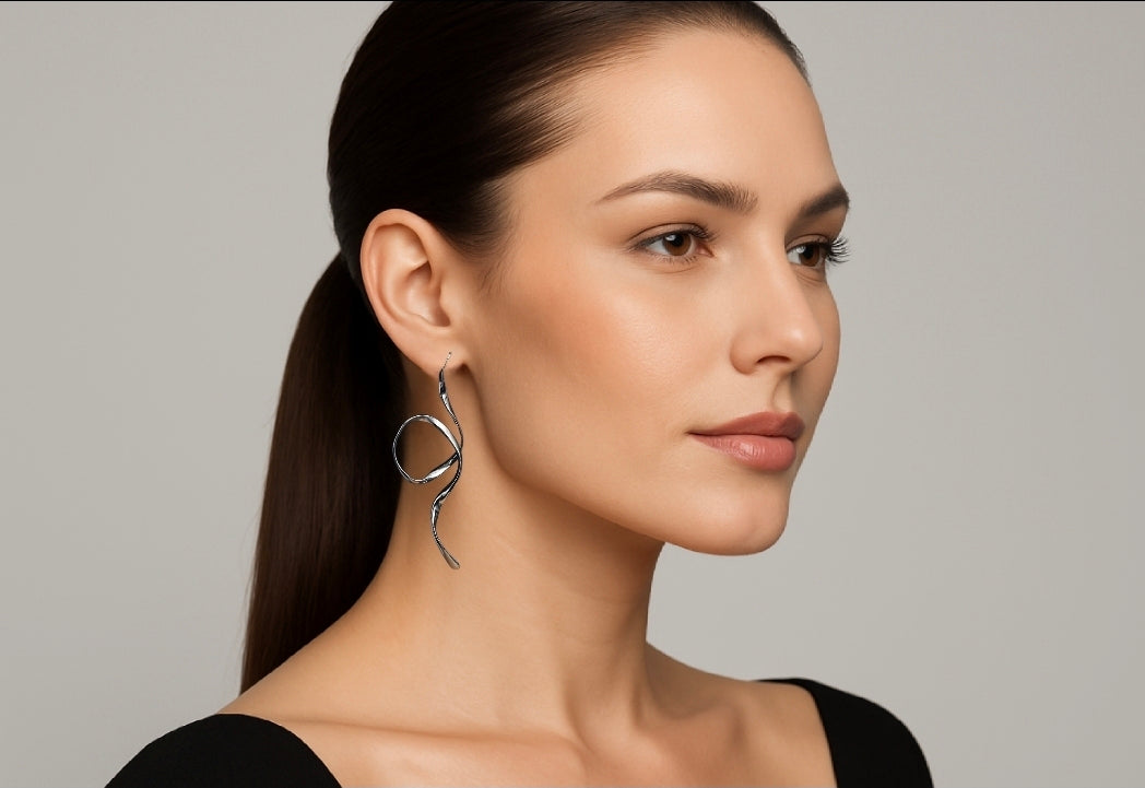 Sofia Asymmetric Line Earrings