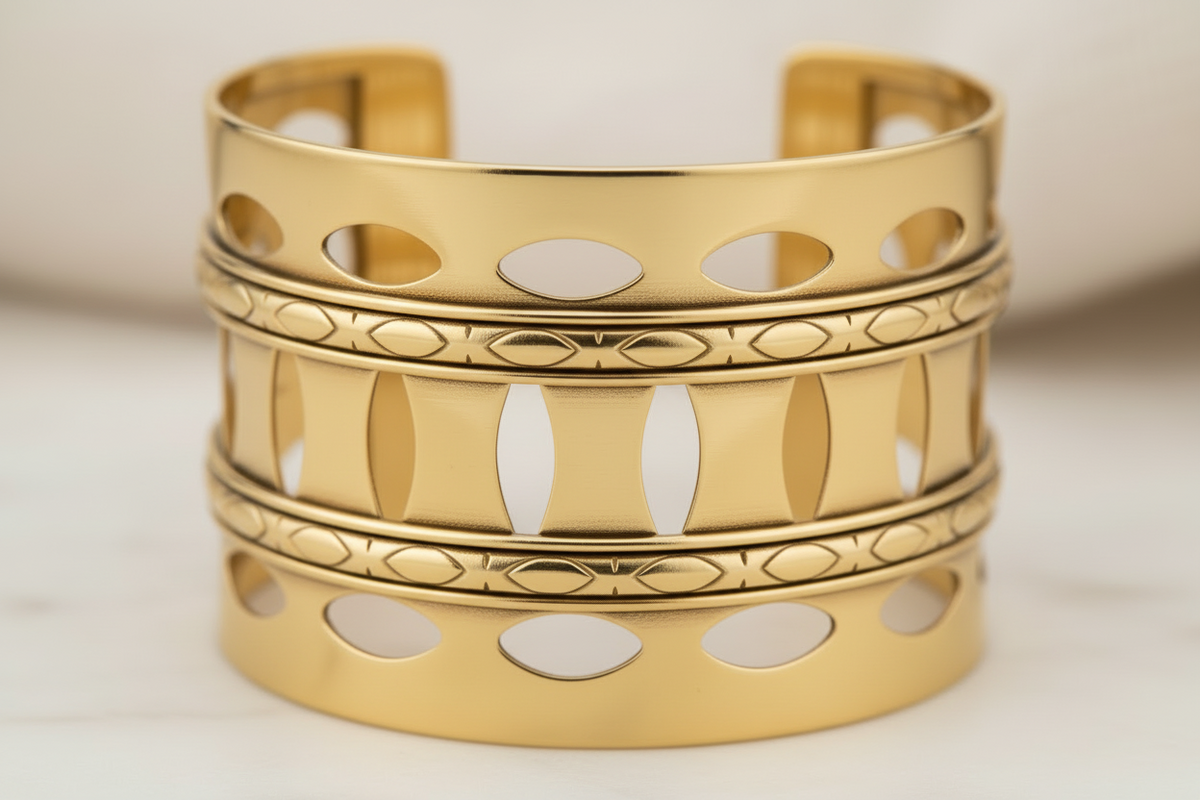 The Aurelia Orbit Cuff Bracelet