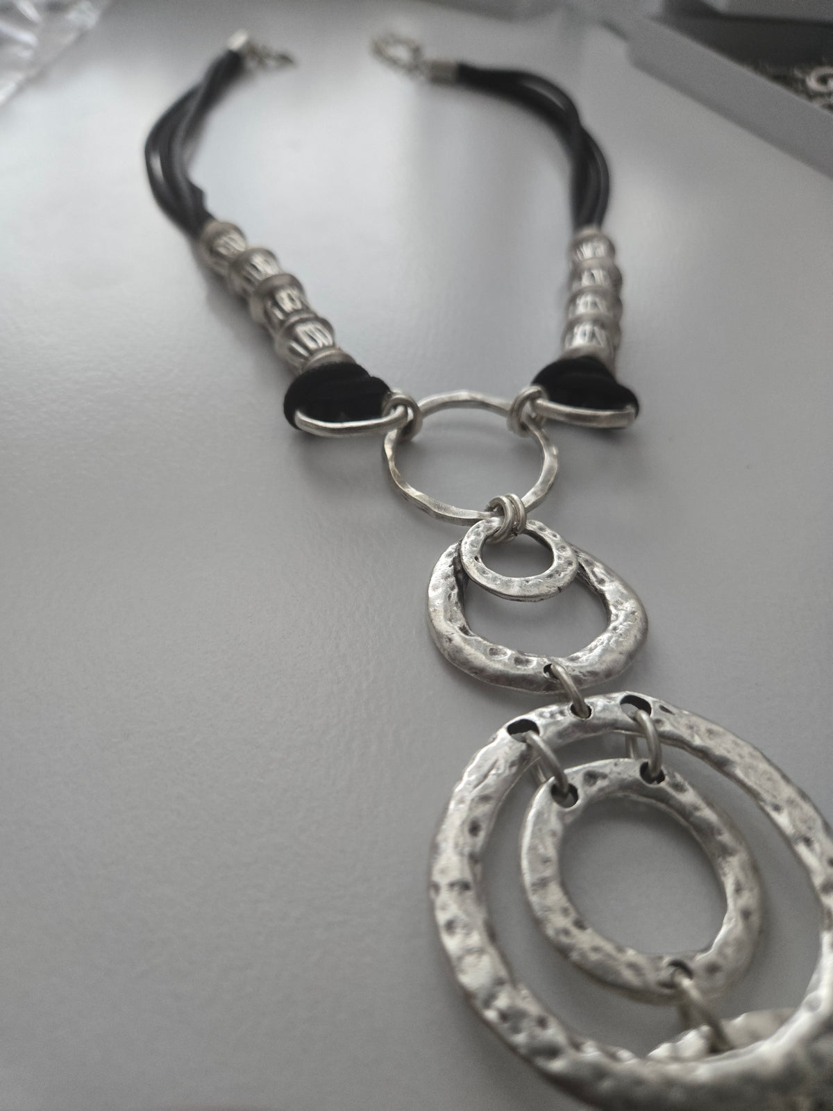 Silver Boho Echo Necklace