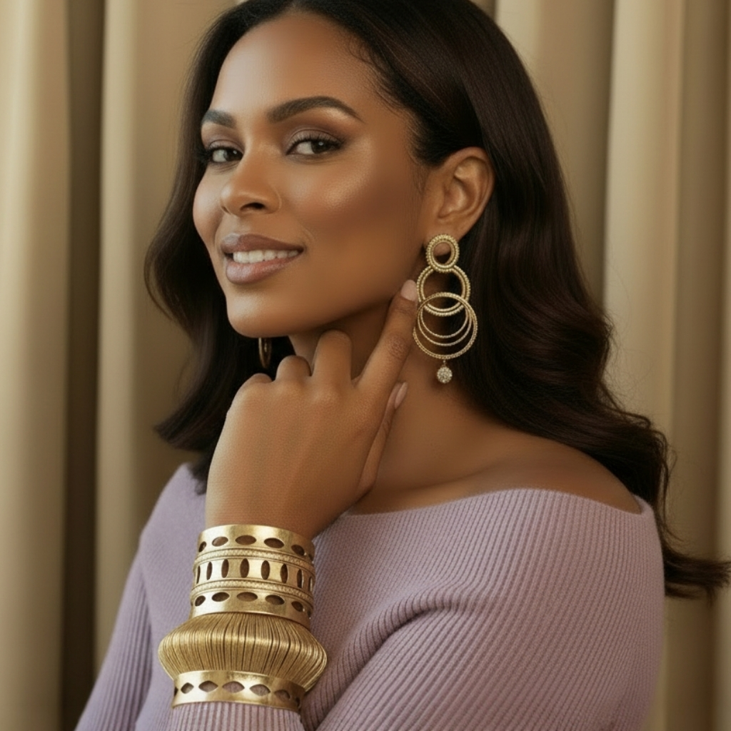 The Aurelia Orbit Cuff Bracelet