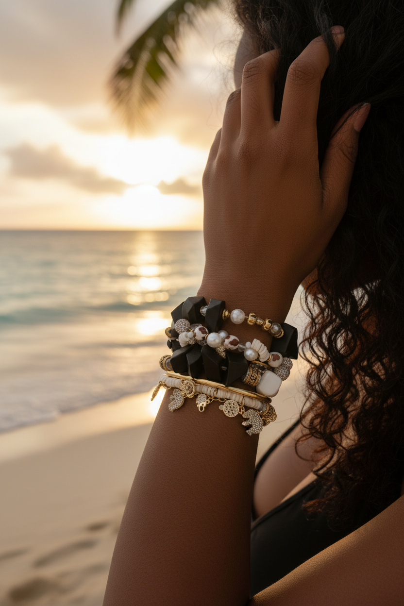Obsidian Empress Stack Bracelets - ZOHARAS VOGUE