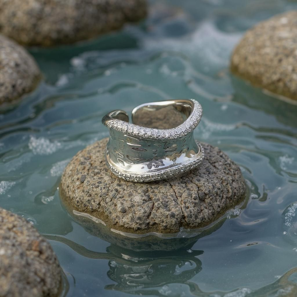 Luxe Geometric Open Ring