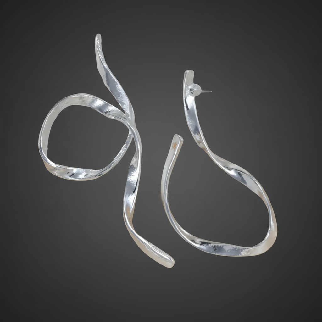 Sofia Asymmetric Line Earrings