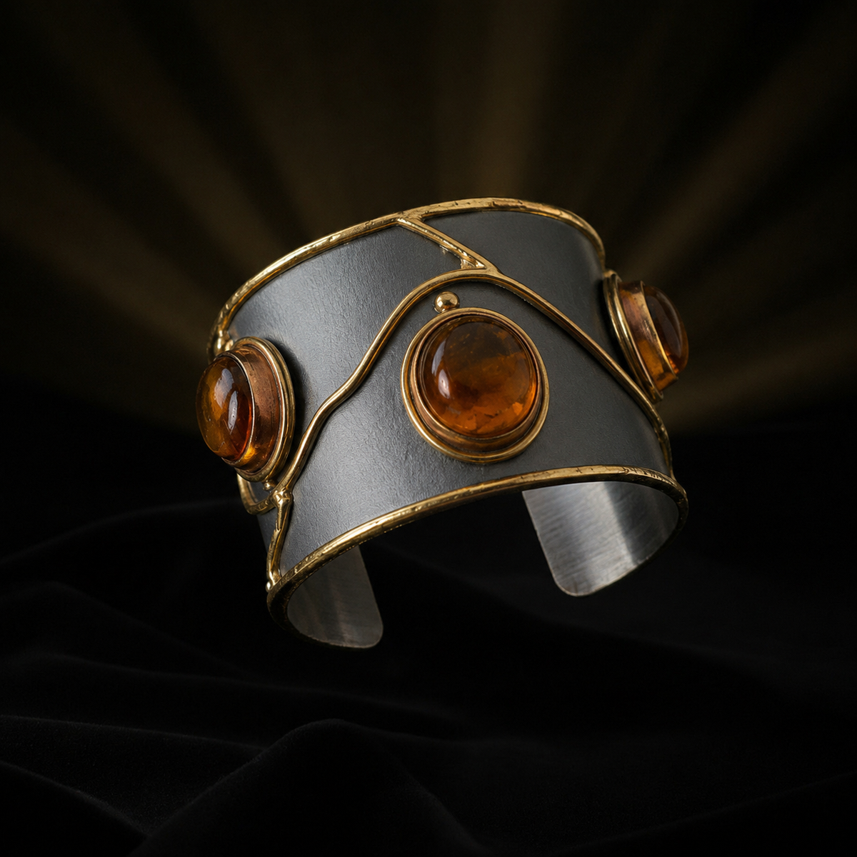 Maya Tiger-Eye Cuff