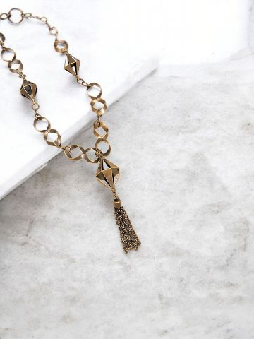 Twists Geometric Pendant Necklace